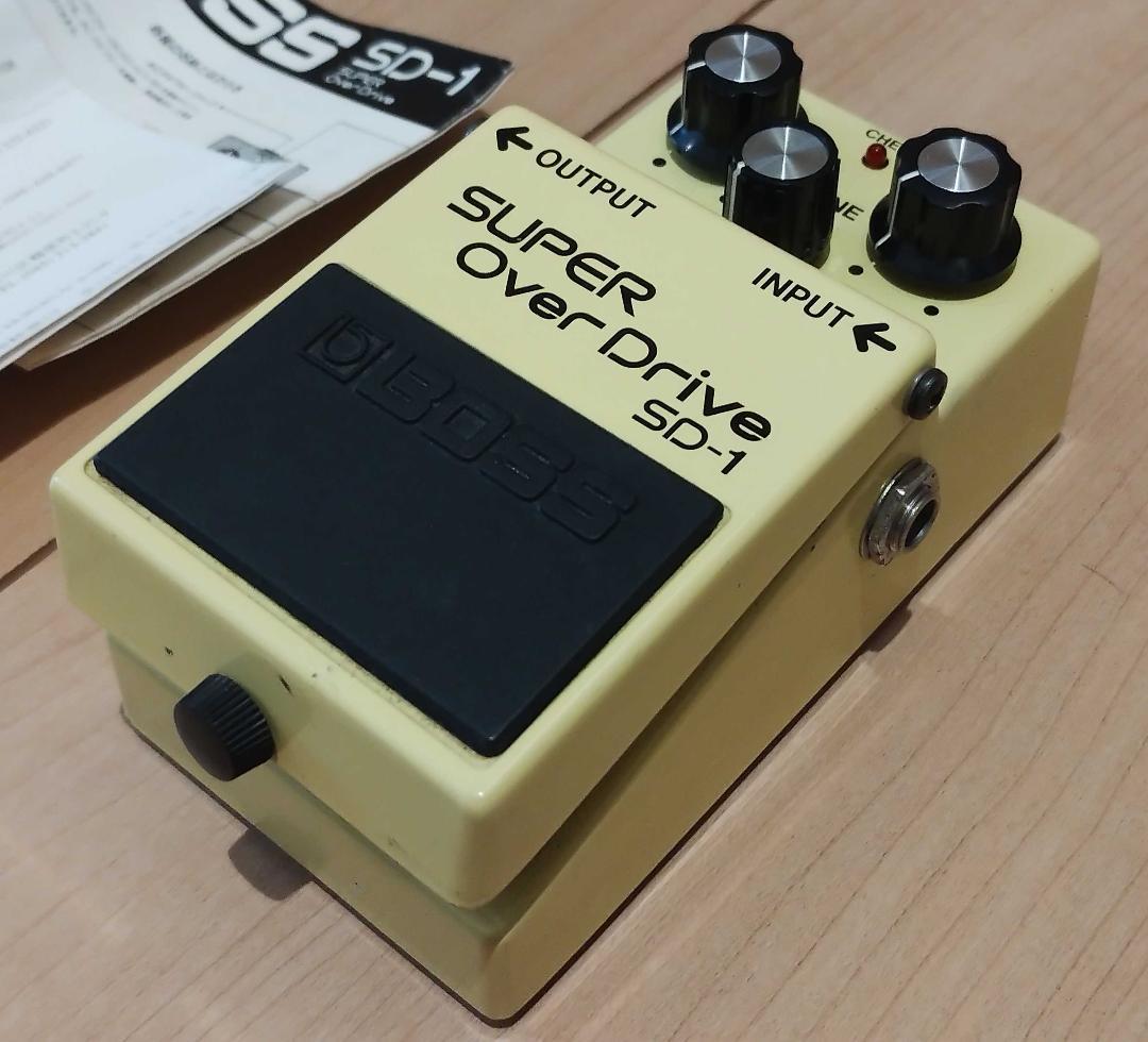 1982年製 BOSS SD-1 JRC4558DD艶あり ACA電源 1982年製 BOSS SD-
