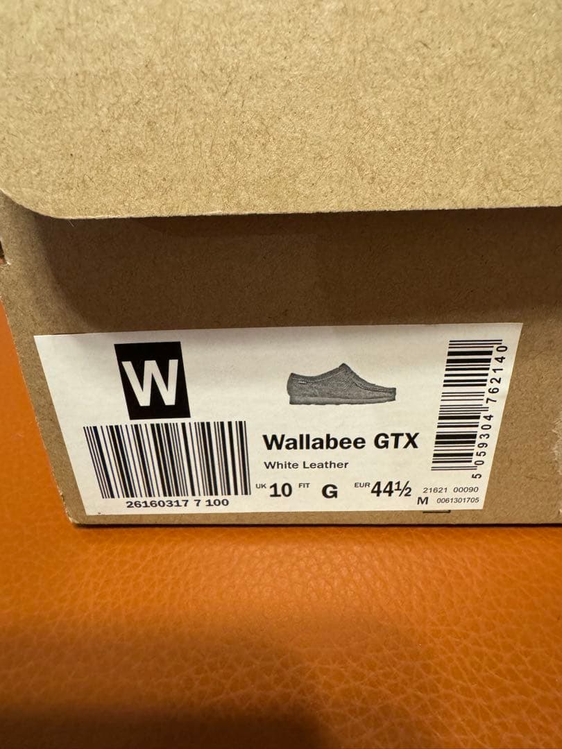 クラークス　ワラビーGTX ホワイトレザー28cm