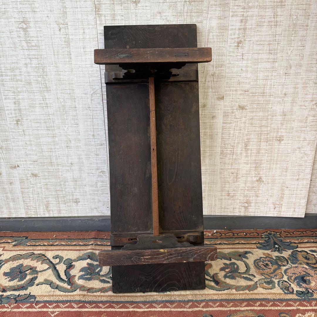 昭和レトロ 古家具 無垢材 木製座卓 ちゃぶ台 文机 お経台 経机 ロー