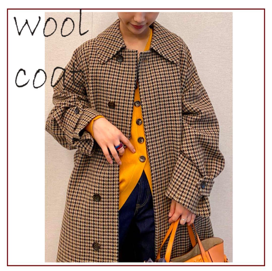 L'ESSAGE チェック柄オーバーサイズコート journal standard L'essage（ジャーナルスタンダード レサージュ