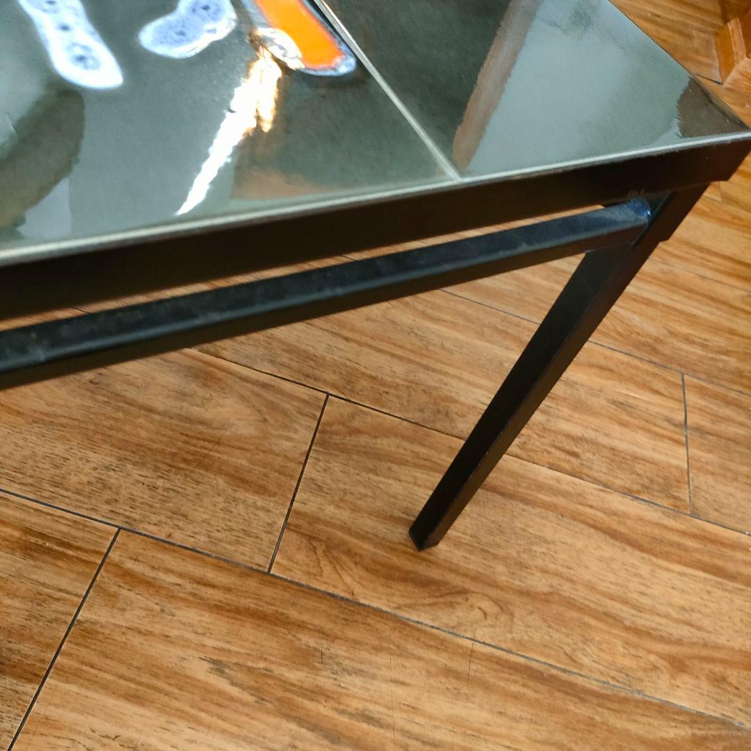 1960年代 ベルギー コーヒーテーブル 北欧モダン タイルトップ