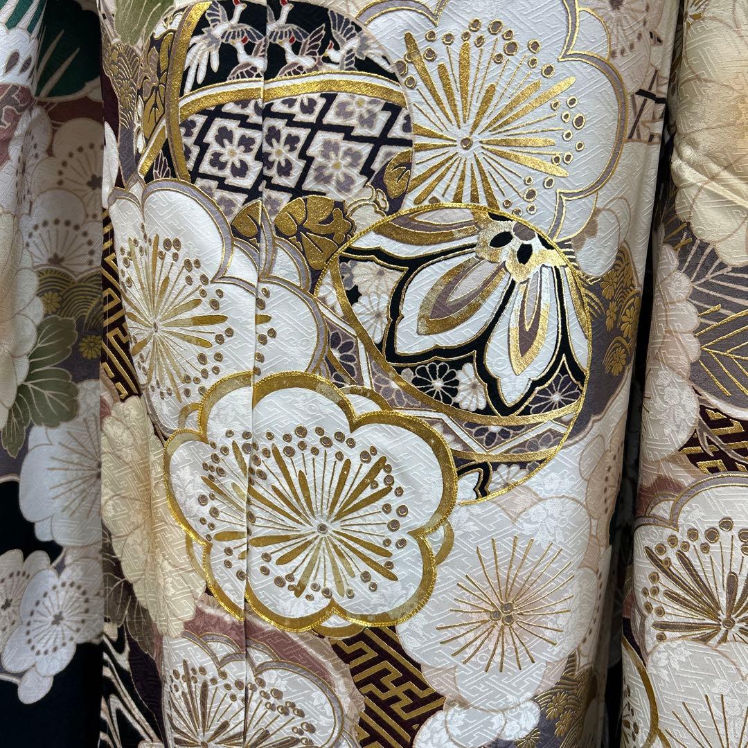 白地 松竹梅に菊の上品な古典振袖フルセット(ガード加工)