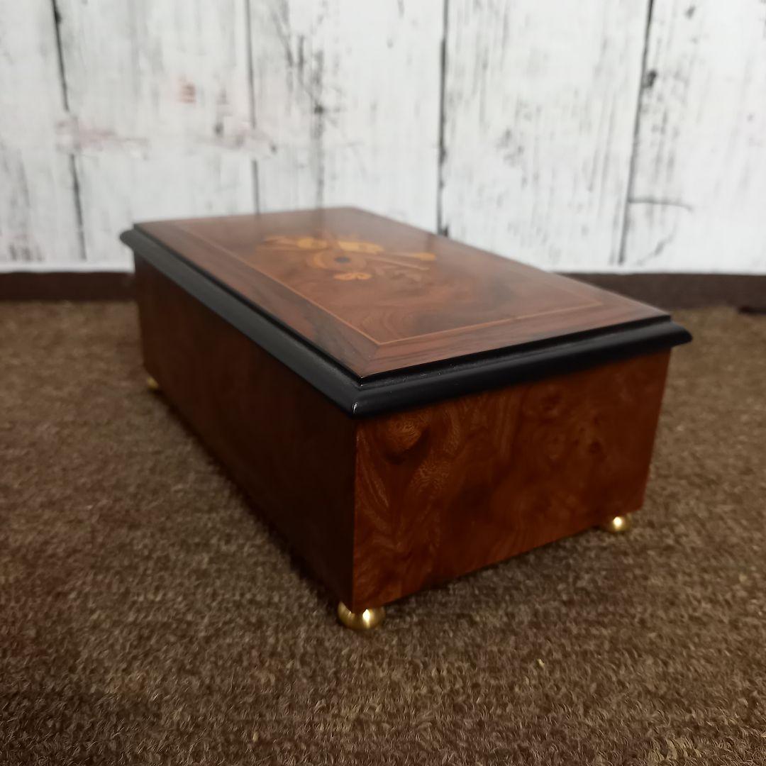 【美品】reuge リュージュオルゴール36弁 小物入れ付き