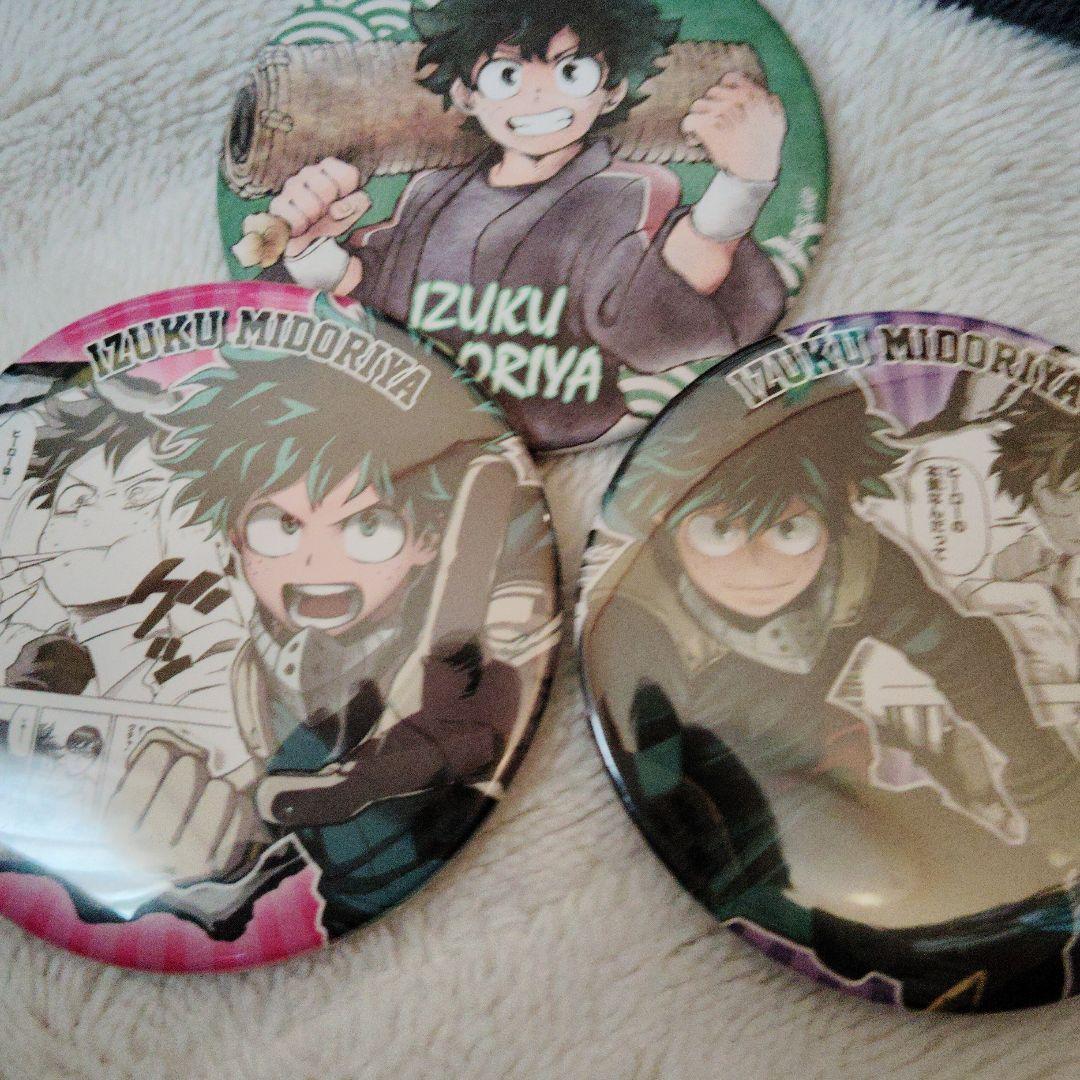 緑谷出久 缶バッジ 3個セット まとめ売り ヒロアカ - メルカリ