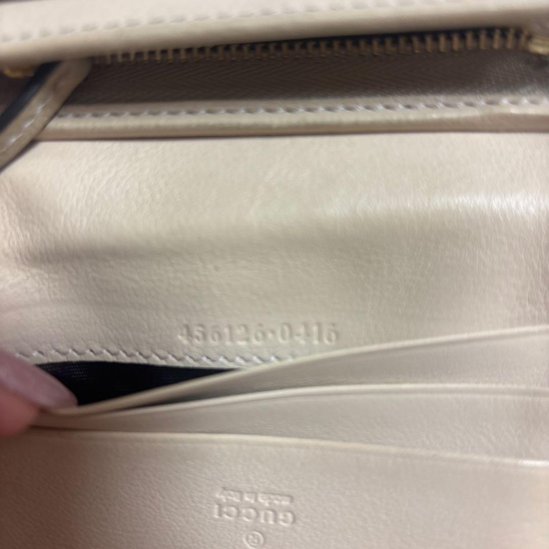 GUCCI GGマーモント パイソン 二つ折り財布