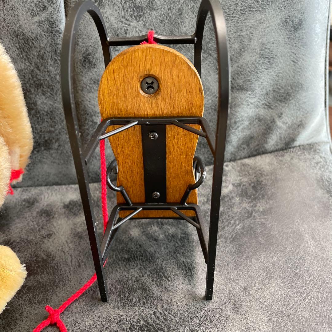 シュタイフ/Steiff◆世界限定クリスマス・ソリセット2002テディ２体セット