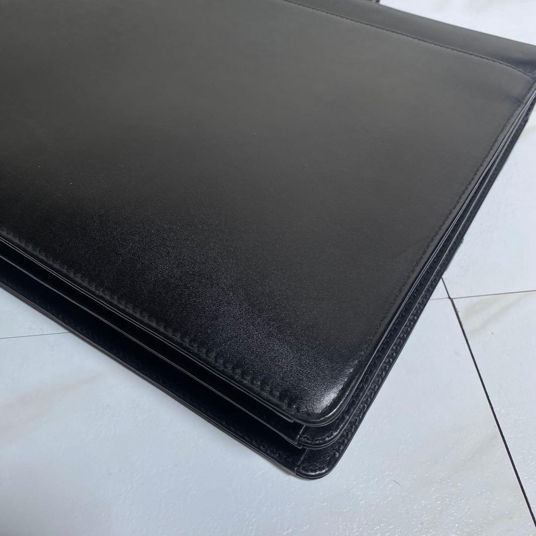 希少⭐︎ダンヒル 自立型ビジネスバッグ ブリーフケース オールレザー 布袋付き