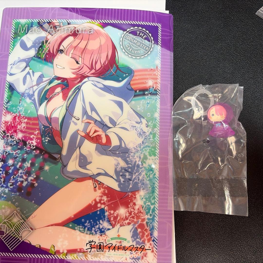学園アイドルマスター 有村麻央 クリアポスター めじるしアクセサリー