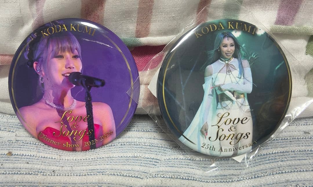 倖田來未 ディナーショー2024＆2025−2026缶バッジ 2個