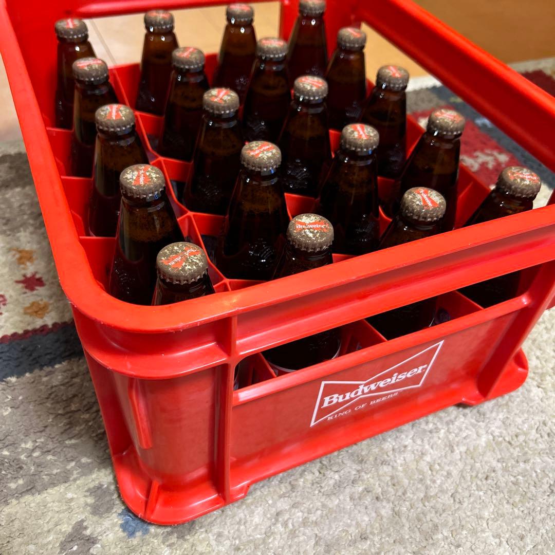 30年以上前の瓶ビールBudweiser ケース20本セット古酒希少
