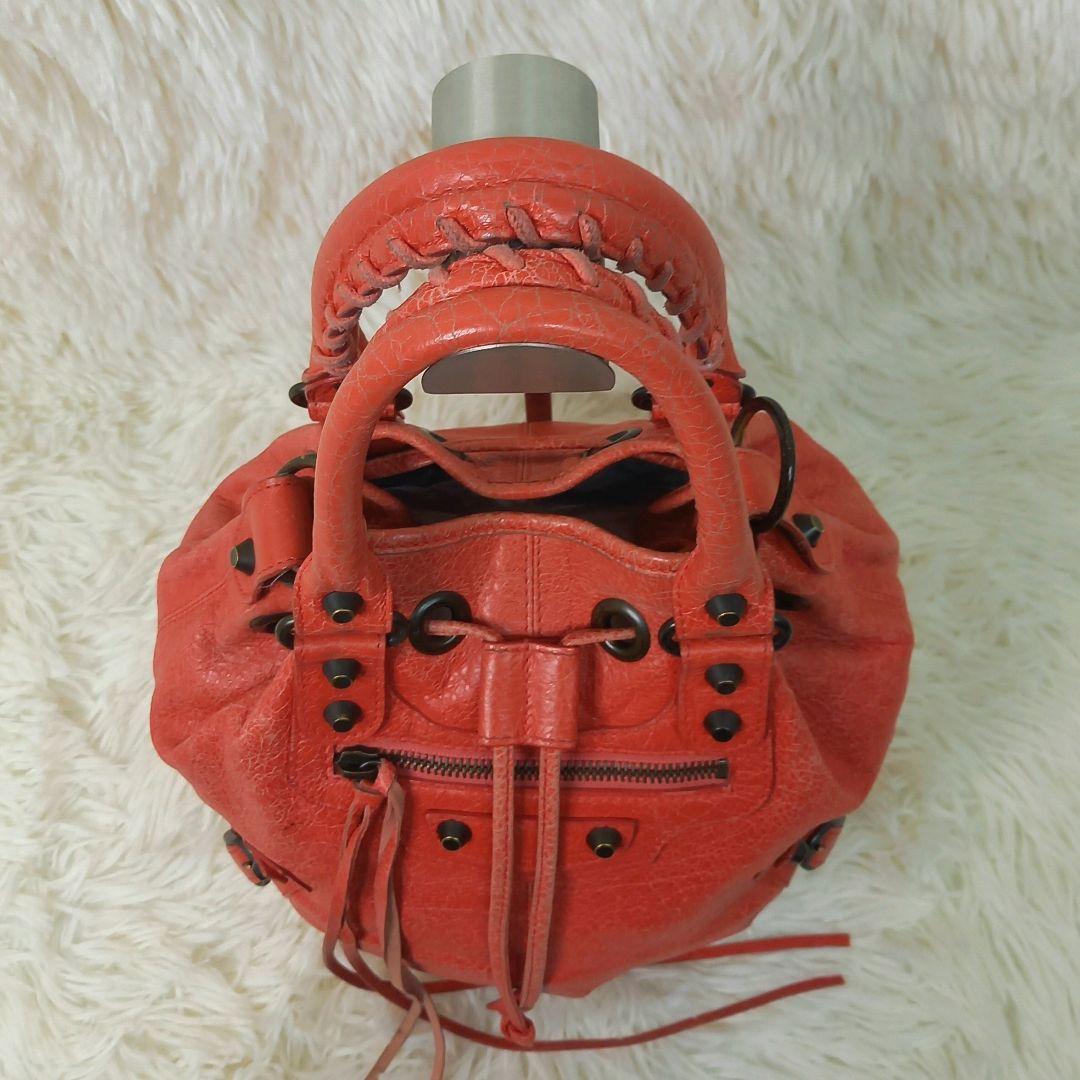 BALENCIAGA バレンシアガ ミニポンポン 2wayショルダーバッグ 巾着