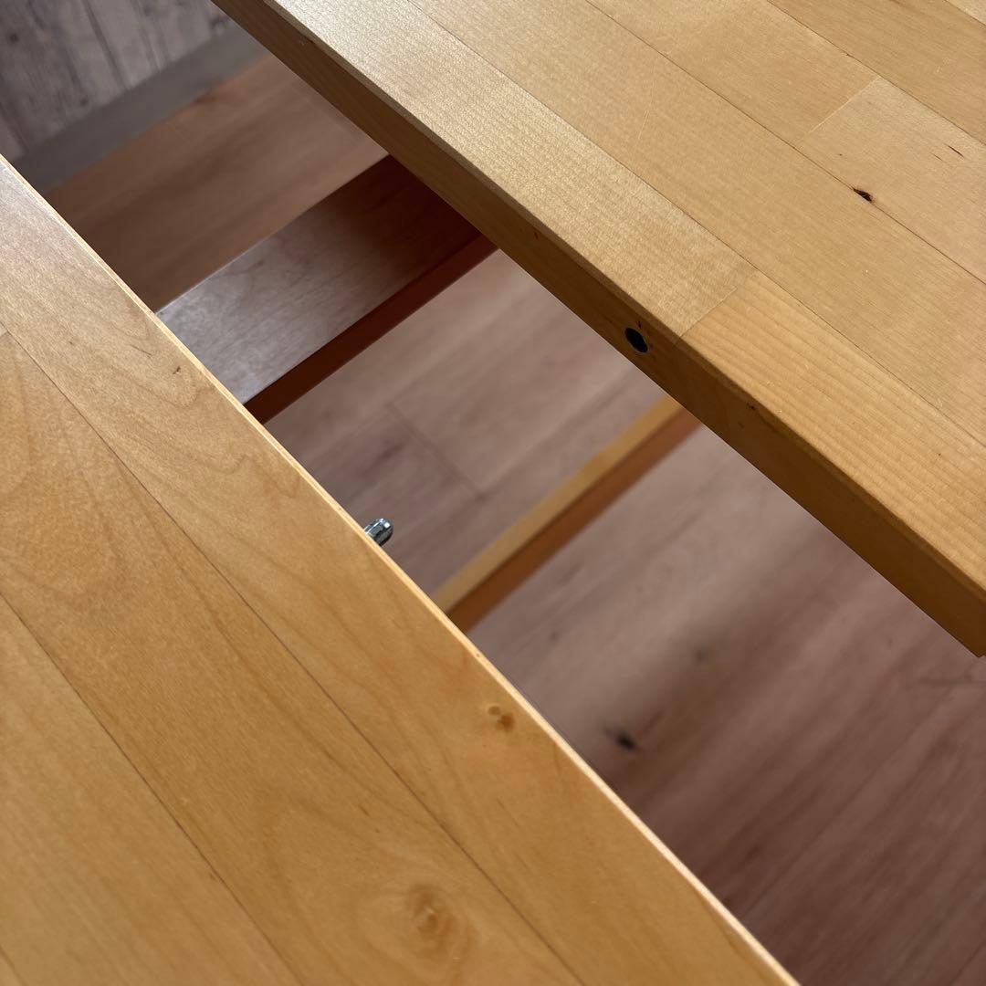 IKEA ノールデン無垢材伸縮ダイニングテーブル 【引取り可 大阪】