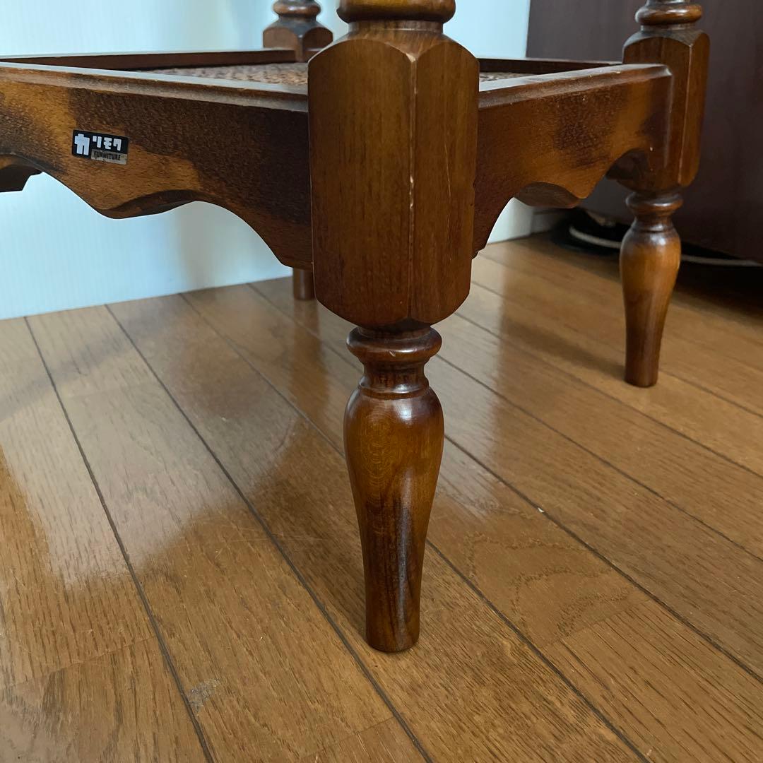 カリモク サイドテーブル 花台 電話台