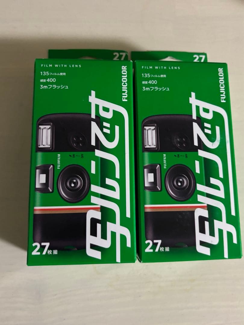 FUJICOLOR 使い捨てカメラ 27枚撮り 2個セット - メルカリ