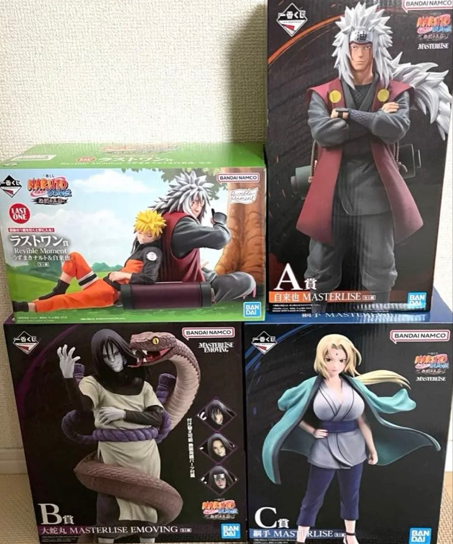 春*雨様 NARUTO 一番くじ 伝説の三忍 フィギュア コンプセット