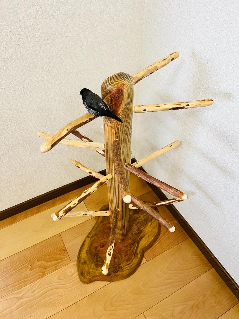 中型鳥用】螺旋状♪ビビリさんにもすぃすぃ登れるバードスタンド