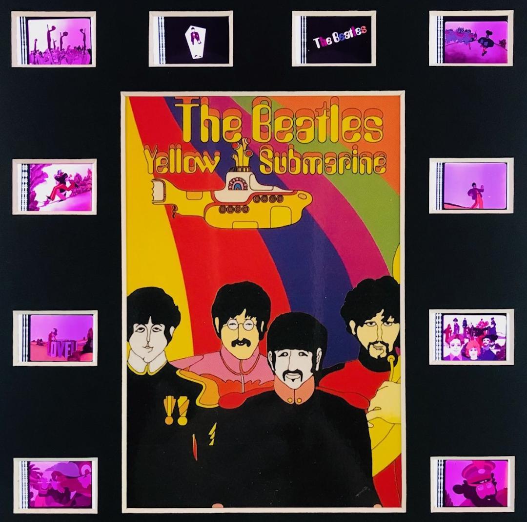 ビートルズ：イエローサブマリン 35mm映画フィルム 額装 ☆BEATLES