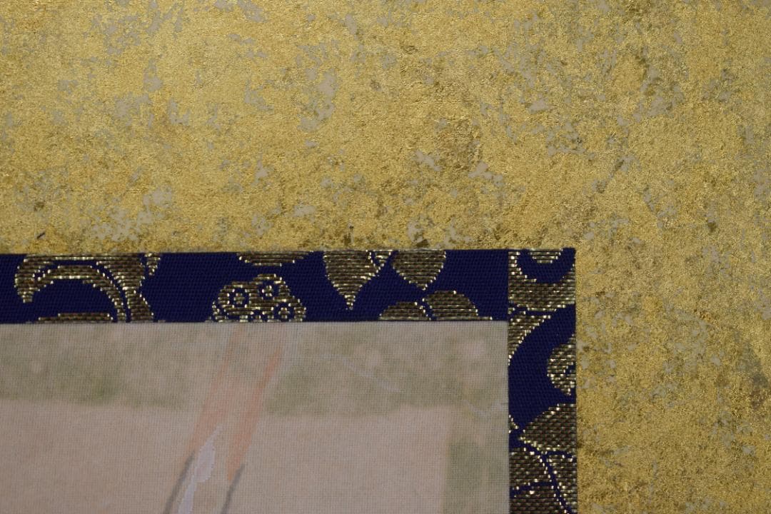 竹久夢二/美人画/北方の冬/木版画額/掛軸☆宝船☆Y-