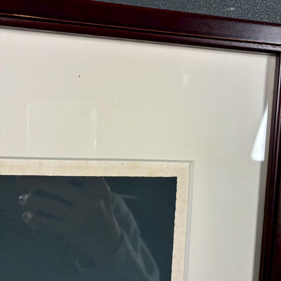 宮本秋風「夏の月」木版画 直筆サイン・印章・エンボス印有 人気木版画家