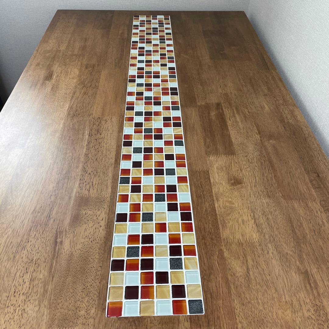 ダイニングテーブル　タイル　木製　テスタ　4人掛け