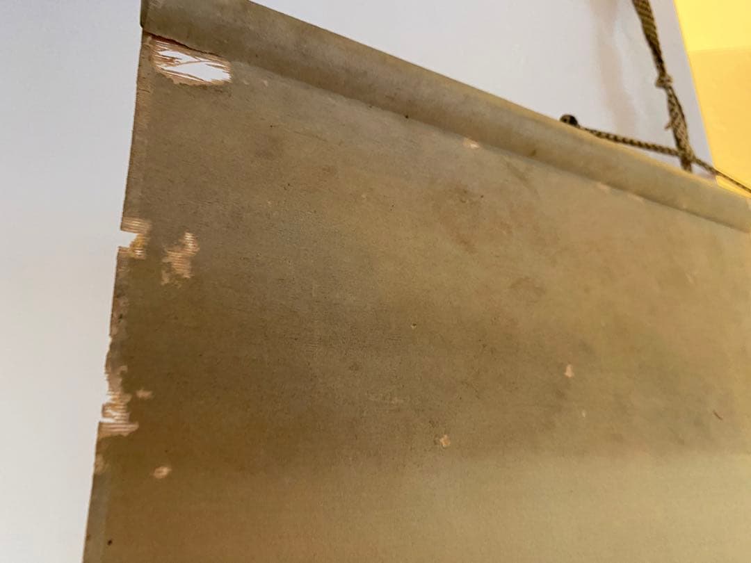 西山芳園　芳園　紙本　扇面　アサガオ　朝顔　牽牛花　茶掛