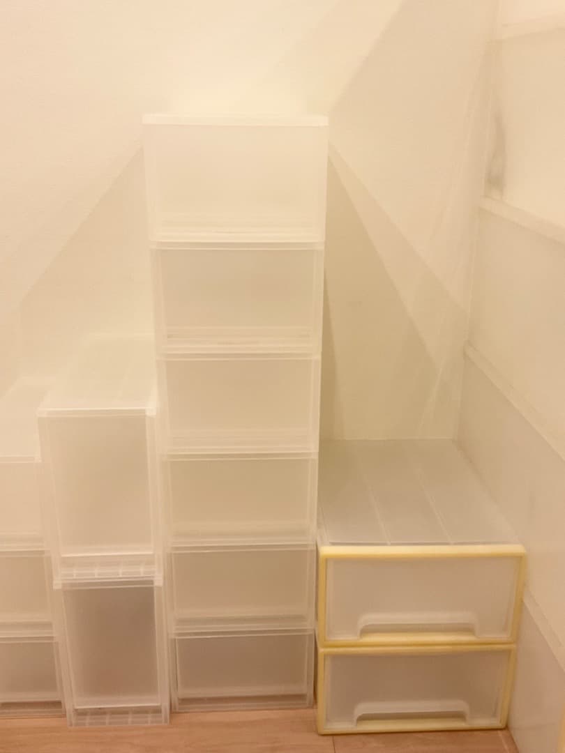 【もか】無印良品　ポリプロピレンケース 宅送】ポリプロピレン 収納ケース ワイド 中 | 無印良品