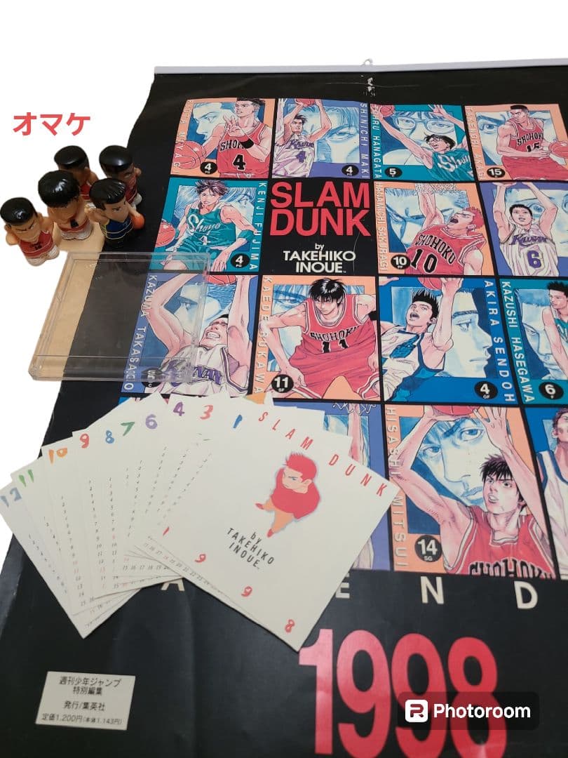 スラムダンク SLAMDUNK ミニ卓上カレンダー 1998年 レア】SLAMDUNK