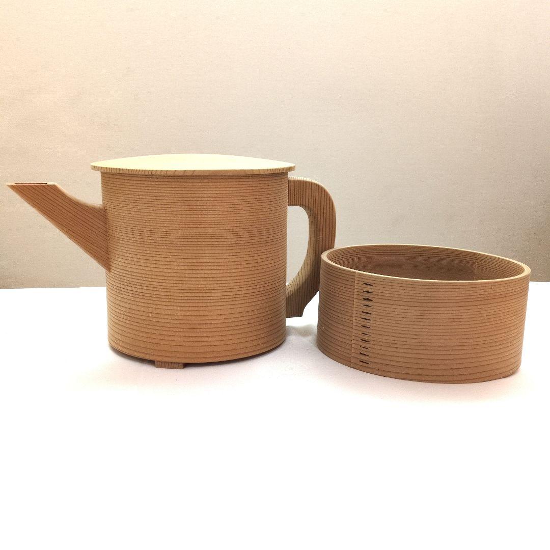 茶道具 水注 曲片口水次・曲建水 杉木地 セット