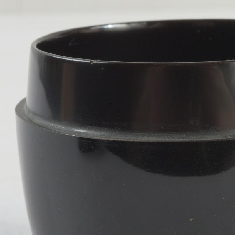 茶道具 輪島塗 岡本陽斎作 切合口 黒中棗 共箱 V 9463 - メルカリ