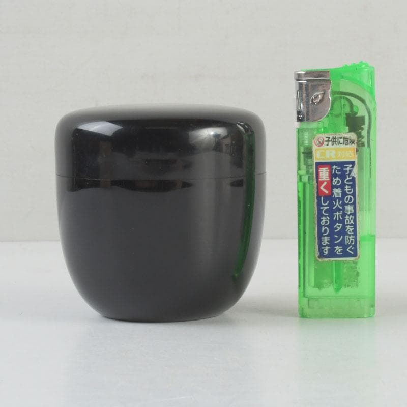 茶道具 輪島塗 岡本陽斎作 切合口 黒中棗 共箱 V 9463 - メルカリ