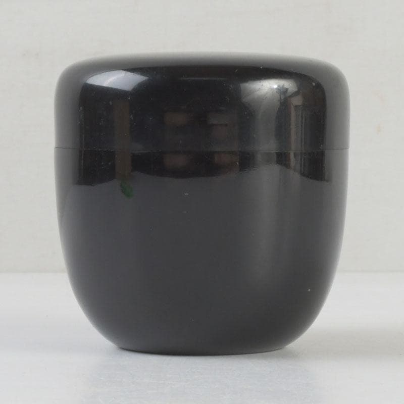 茶道具 輪島塗 岡本陽斎作 切合口 黒中棗 共箱 V 9463 - メルカリ