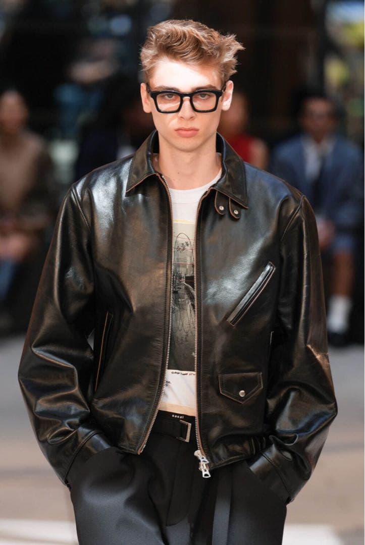 美中古 sacai 25SS レザージャケット サイズ2