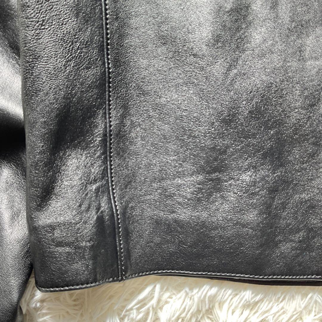 未使用級✨COACH レザージャケット シングルライダース M 黒 88799