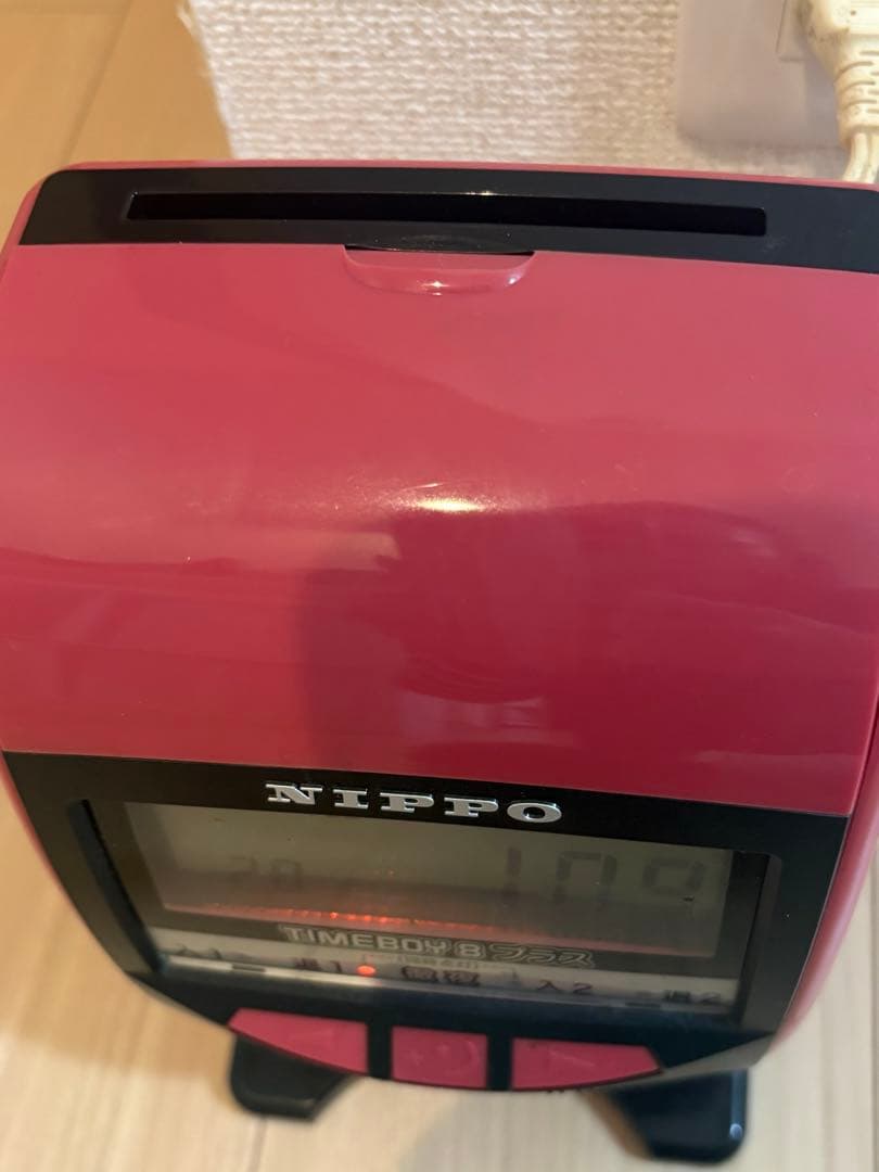 NIPPO TIMEBOY 8 プラス タイムレコーダー ピンク（限定カラー） 業界