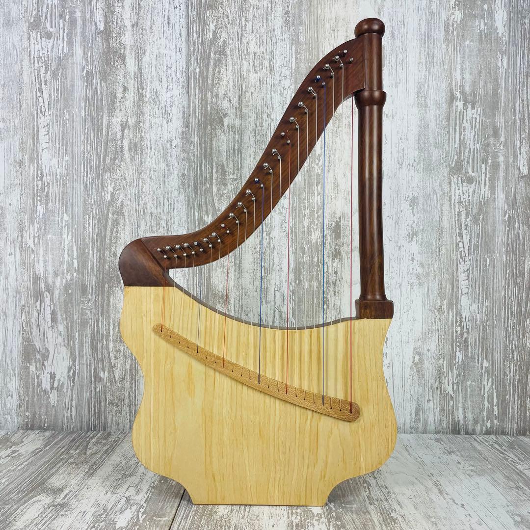 美品】Mid-East Lute Harpリュートハープ 22弦 専用ケース付
