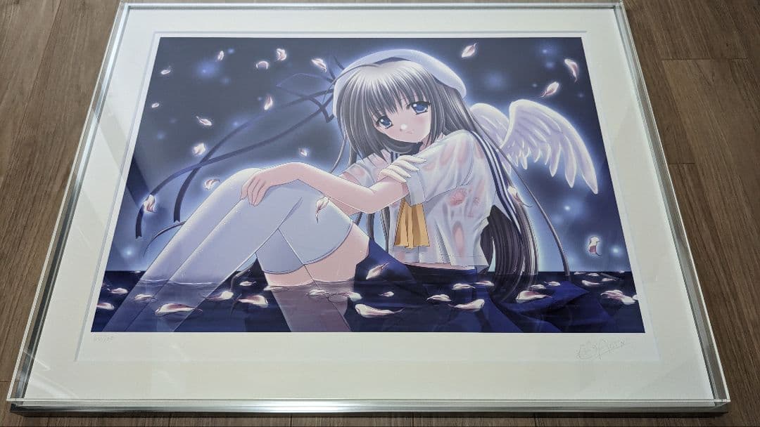 【美品】版画 ミクスドメディア 西又葵 BLUE ANGEL2 66/120 美品】版画 ミクスドメディア 西又葵 BLUE ANGEL2 66/120