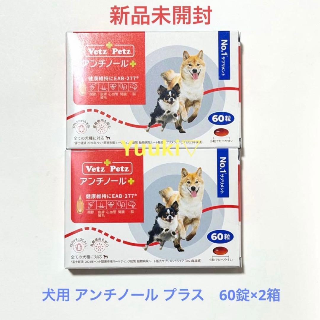 新品未開封】犬用 アンチノール プラス 60錠×2箱 - メルカリ