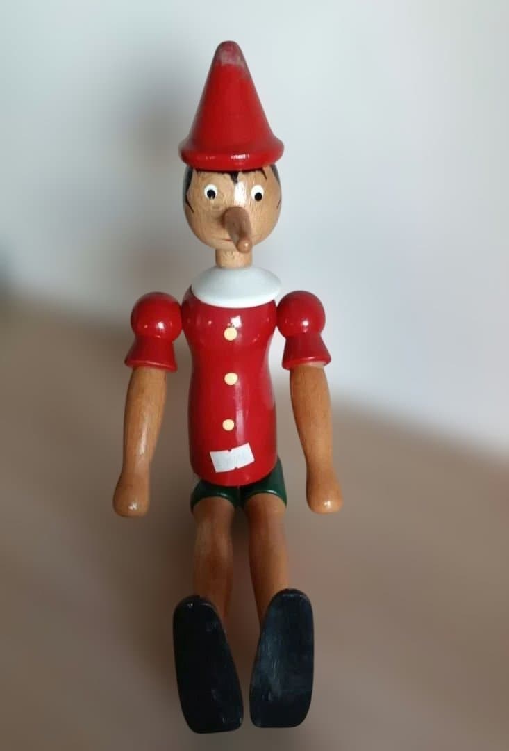 木製　ピノキオ　人形　イタリア製 イタリア製 木製 ピノキオ人形 約50cm - メルカリ