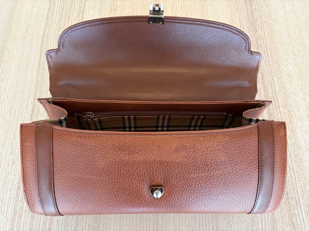 BURBERRY バーバリー ハンドバッグ ミニボストン ノバチェック レザー