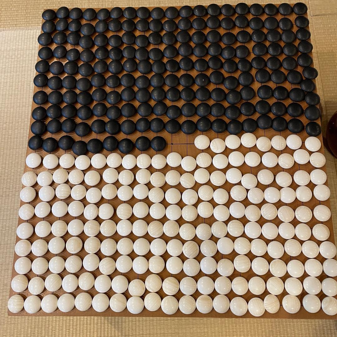 碁盤 本榧 5.7寸 碁石付きセット 桐カバー及び桐碁笥箱付き K2467