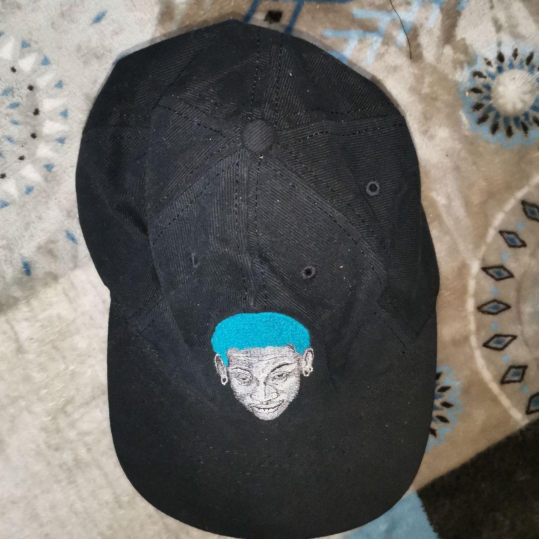 希少 NIKE ナイキ 黒 キャップ デニス・ロッドマン アメリカ製 90s