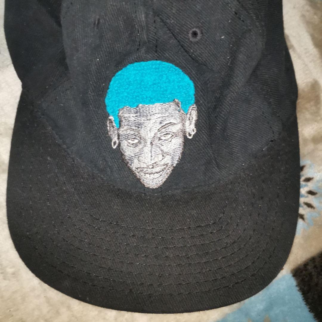 希少 NIKE ナイキ 黒 キャップ デニス・ロッドマン アメリカ製 90s