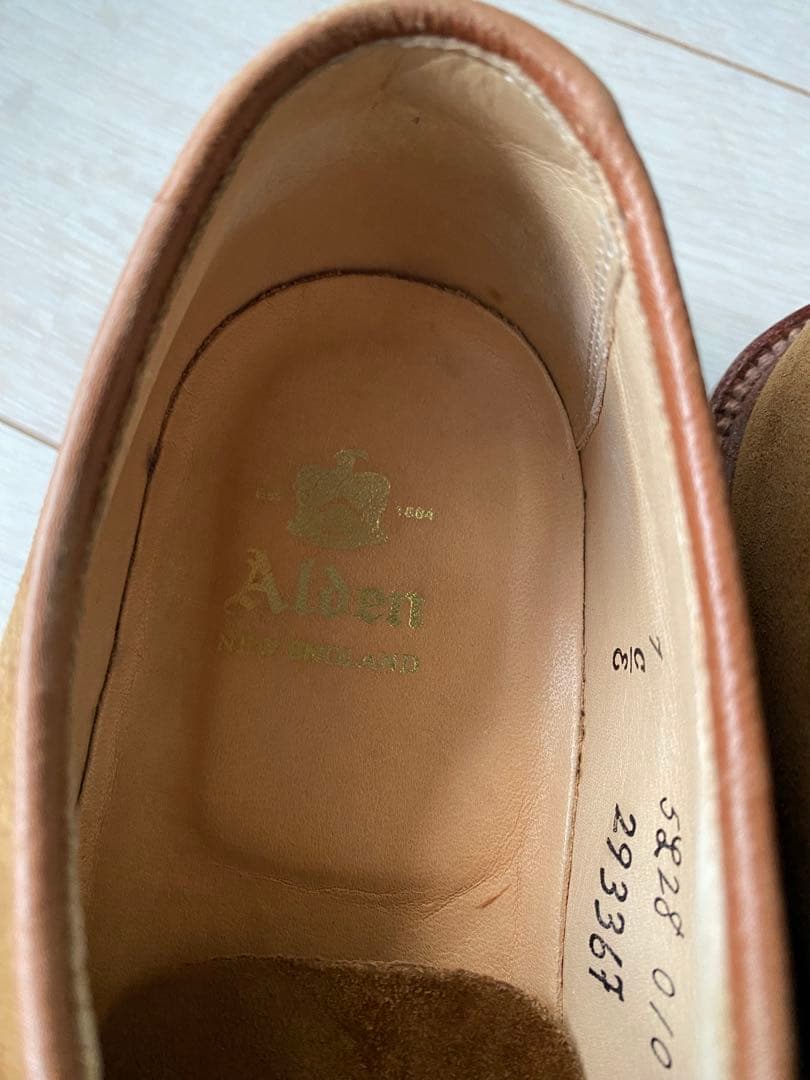 Alden 29336F アンラインド　スエード　7E
