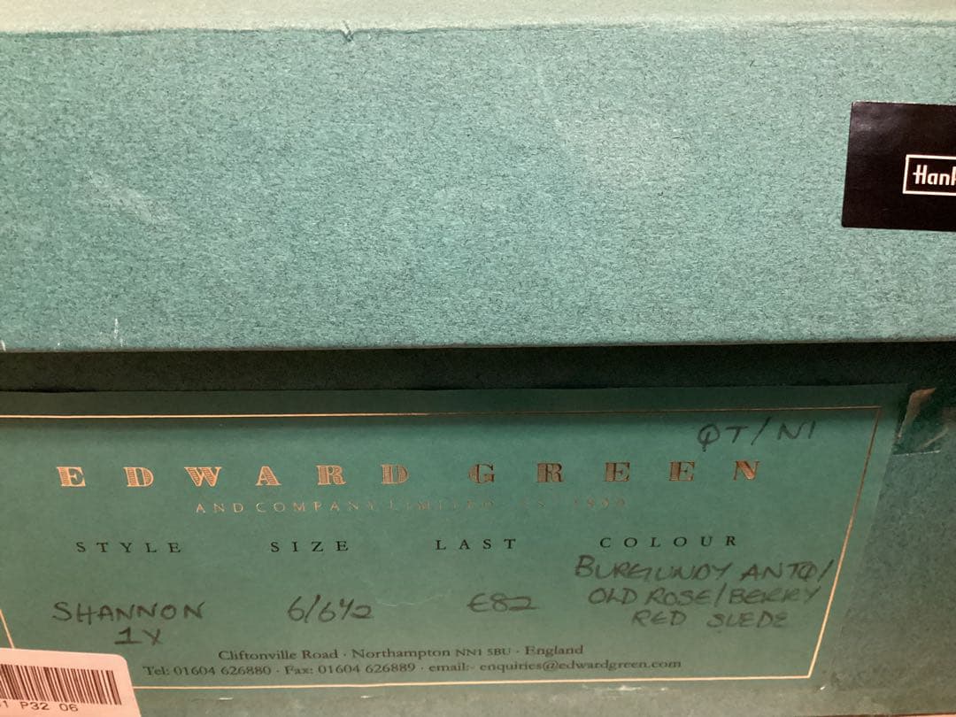 希少新品未使用品　Edward Green シャノン　6E 82ラスト