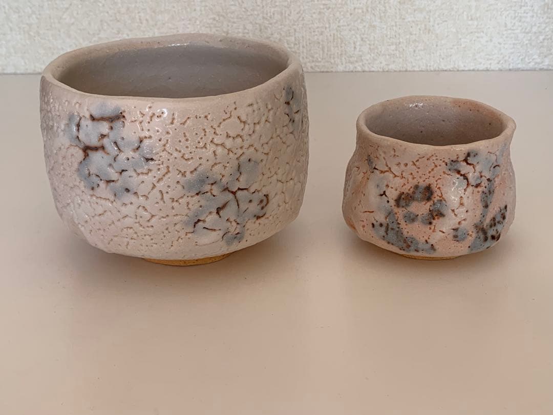 志野焼 佐藤重造 茶碗 箱付 【美】