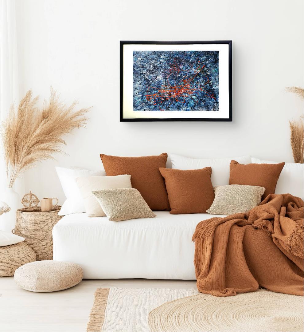 【専用】Sense of loss/抽象画 77×56㎝ B2 額縁セット 原画