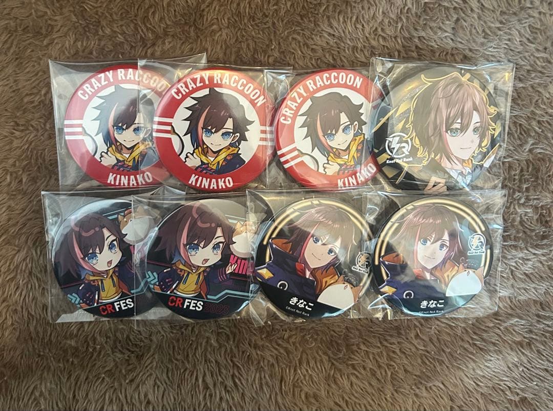 CR きなこ kinako 缶バッジ KNR CR きなこ kinako アクリルスタンド 缶