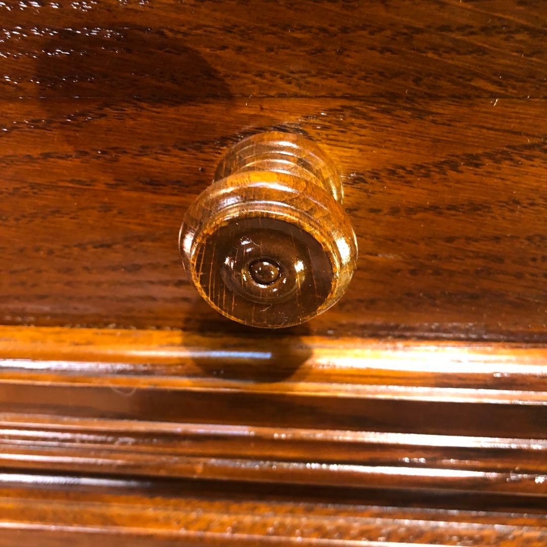 イタリアン　アンティーク　オーク　コンパクト　ライティングビューロー