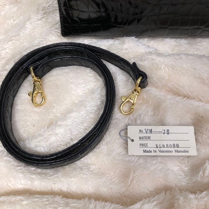 美品】Valentino Marudini/クロコダイル型押/ハンドバッグ - メルカリ