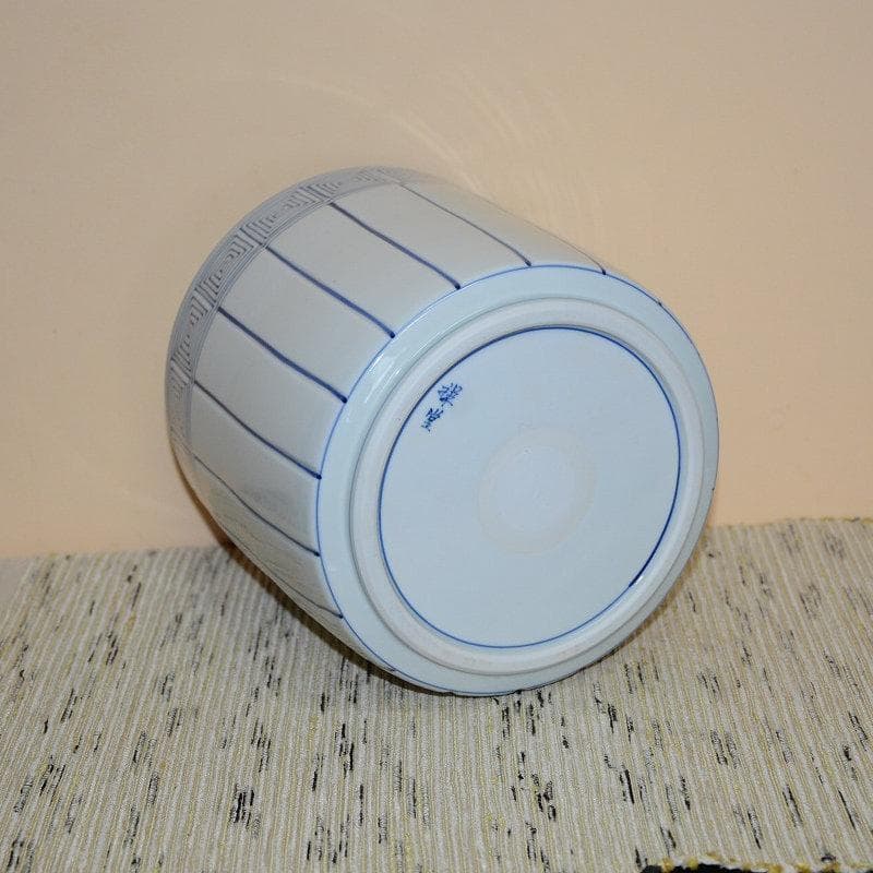 茶道具 水指 染付桶川水指 手塚祥堂 共箱 中古品 送料込み - メルカリ